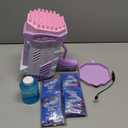 Bubble Gun, Bazooka Bubble Machine Gun, Bubble Blaster Gun with Bubble Solution, 69 Holes Bubble Bazooka Gun Outdoor Summer Toy Party Favors for Kids Purple Christmas Bubble Maker Blowers