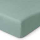 Blissful Diary Muslin Crib Sheets for Girl Boy, Boho Neutral Soft Cotton Baby Sheet for 52''x28'' Standard Crib Mattress, 1 Pack(Roman Green) (Crib Sheet 1 Pack)