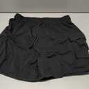 Fisoew Sweat Shorts for Women Casual Summer Drawstring Cargo Short Athletic Running Workout Baggy Shorts (Black, M)