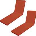 Outdoor Chaise Lounge Cushions for Patio, 72"x22"x3" Lounge Chair Cushions Set of 2, Waterproof Replacement Seat Cushions for Outdoor Furniture