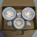 Energetic MR16 GU5.3 Bi-Pin Base LED Light Bulb, Non-Dimmable, 5W 12V 500LM, 50W Halogen Equivalent, CRI 80+, 40 Degree Beam Angle, 3000K Warm White, for Landscape, Recessed, Track Lighting, 6 Pack