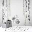 ZJDHPTY Silver and Gray Party Decorations,4 Set Balloon Stand with Pump and Silver Gray Balloons for 25th Birthday 25th Anniversary Wedding Bridal Shower Graduation New Year Party Supplies