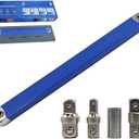 Offset Extension Wrench, 15.4" Offset Extension Wrench Extender Set 2025 New with 1/4",3/8",1/2" Square Drive Adapters and 1/4" Socket (Blue)