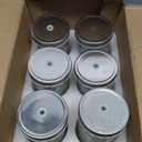 VERONES Wide Mouth Mason Jars 22 oz, 22 OZ Mason Jars Canning Jars Jelly Jars With Wide Mouth Lids, Ideal for Jam, Honey, Wedding Favors, Shower Favors, 6 PACK,EXTRA 6 Lids with Straw Hole