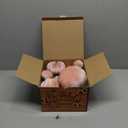 16 Pcs Light Pink Velvet Pumpkins Halloween Assorted Faux Velvet Pumpkins Set Handmade Artificial Foam Pumpkin Decor Fall Harvest Thanksgiving Home Party Table Centerpiece Decoration