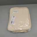 YOREPEK Nail Polish Organizer Case Holds 42+ Bottles (15ml/0.5 fl.oz), 2-Layer Nail Kit Bag with Compartments for Nail Supplies, UV Lamp, Nail Tech Organizers and Storage for Manicure Tools, Beige