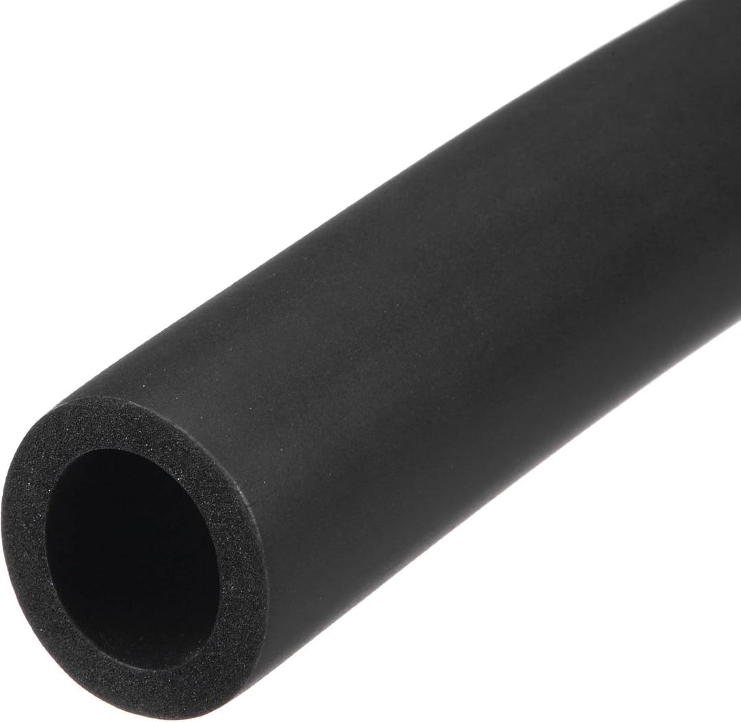 uxcell Foam Tubing for Handle Grip Support, Pipe Insulation, 20mm ID 30mm OD 1m Length Black