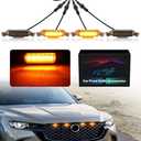 LED Grill Lights for Mazda CX-50 2022-2025 Grille Lights Mazda Accessories Front Grille Trims (Yellow)