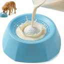 Dog Lick Bowl, Dog Cat Enrichment Toys - Interactive Slow Feeder & Anxiety Relief Treat Dispenser with Non-Slip Base for Puppy Kitten Mental Stimulation (Large Size-Dog)