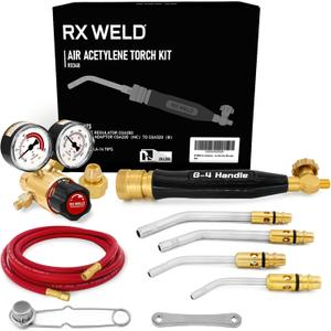 RX WELD Air Acetylene Torch Kit Fuel Gas kit Professional Series RX WELD Air Acetylene Torch Kit Fuel Gas kit Professional Series