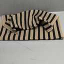 OJIA Washable Outdoor Rug 3'x5', Black and Tan Striped Outdoor Porch Rug Entryway Rugs Indoor Front Door Mat Outside Entrance Cotton Floor Carpet for Entry/Patio/Bedroom/Living Room