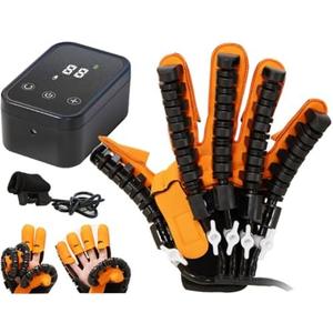 GENDOING Rehabilitation Robot Gloves, Hand Stroke Recovery Equipment Dysfunction Patient Training Device Stroke Hemiplegia (Left Hand-M)