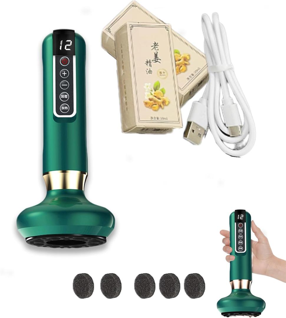 Shevitality Cellulite Massager, Cupping Machine for Cellulite with 12 Suction Modes, Handheld Cellulites Massager with USB Rechargeable for Body, Suitable to Men and Women, Easy to Carry (C)