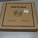 UMAIL File Box,Hanging File Organizer,Portable Storage Bins with Lids,Letter-size File Holder File Cabinet for Office/Home/Decor No Folders(1pack