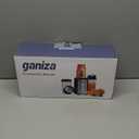 Ganiza Blender for Smoothies, 14Pcs Personal Blender for Shake and Smoothies for Kitchen with 3 Portable Cups (1x24oz & 2X17oz), Single Serve Smoothie Maker, Nutritious Recipe (Black Silver)