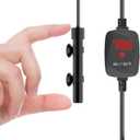 Mini Aquarium Heater 25W Super Small Fish Tank Heater with Digital Display Thermostat, Alumina Ceramic Betta Tank Heater Turtle Heater for 3-5 Gallon Tanks