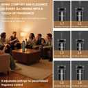 Waterless Scent Diffuser Starter Kit 1000 Sq Ft Coverage, Suitable for Home & Hotel Series Diffuser, Includes 5 Scent Oils, Remote Control, Large Room Essential Oil Diffuser, Ultra Black