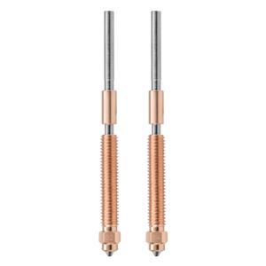 3 x K2 Plus Nozzles 0.2mm*0.4mm 2PCS, Unicorn K2 Quick-Swap Nozzles with Titanium Alloy Heat Break, Copper Alloy and Hardened Steel Nozzle, High Flow Nozzles Kit for K2 Plus 3D Printer