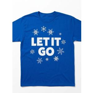 Let It Go, Blue T-Shirt. L Size