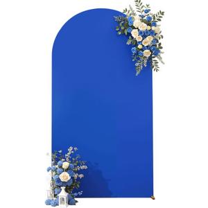 Royal Blue Arch Backdrop Cover for Wedding, 6FT Royal Blue Arch Cover Stretchy Backdrops, Double-Sided Arch Stand Covers for Wedding Ceremony, Baby Shower, Birthday Party Decoration