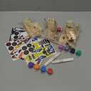 Klever Kits 4 DIY Wooden Race Cars-Build & Paint Your Own Wood Craft Kit, 4 Race Cars Toy, Easy to Assemble Arts Crafts Kit, Birthday Party Presents for Kids Boys and Girls
