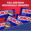 CRUNCH, Bulk 18 Pack, Milk Chocolate and Crisped Rice, Full Size Holiday Candy Bars, Stocking Stuffers, Individually Wrapped, 1.55 oz Each