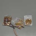 Tondiamo 266 Pieces Christmas DIY Gold Keychain Making Kit Bat Christmas Tree Santa Charm Jewelry Making Snowflakes Stocking Ornaments Bulk for Key Ring Art Adults Women Bag Gift (Red)