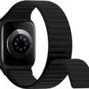 Magnetic Silicone Sport Bands Compatible with Apple Watch Band 40mm 38mm 41mm 42mm 44mm 45mm 46mm 49mm for Women Men, Soft Strap Loop Wristband for iWatch bands Series 11 10 9 8 7 6 5 4 3 2 1 SE Ultra