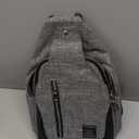 Sling Bag Crossbody Backpack Over the Shoulder Bag for Men Women Travel Outdoors, Lightweight Sling Chest Pack (Large, Grey)