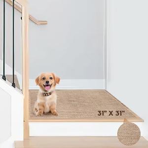 Storystore Stair Treads Non Slip, 31" X 31" BeigeCarpet Stair Treads for Wooden StepsPeel and Stick Stair Treads CarpetMachine Washable Stair Runners for Kids Elders and Pets