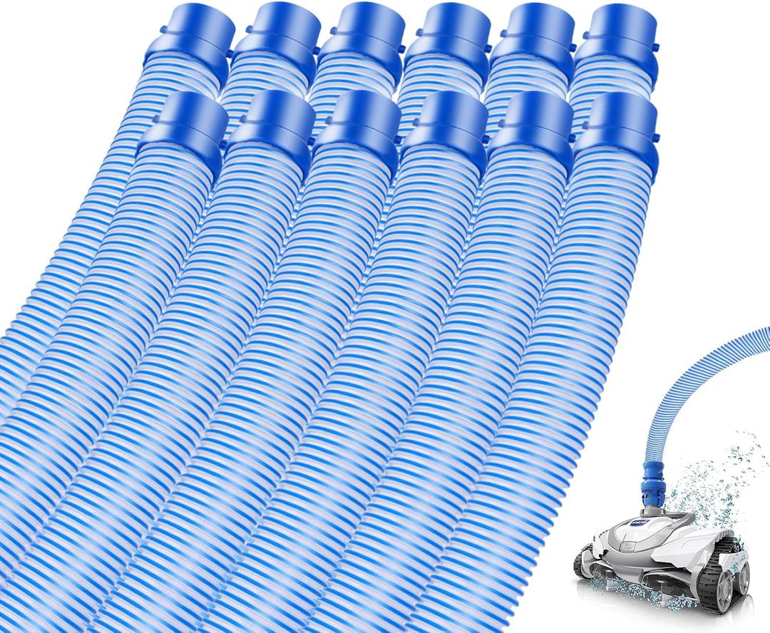 12 Pack Pool Cleaner Vacuum Hoses for Zodiac MX6, MX8, MX6 Elite, MX8 Elite, MAXX, Baracuda, Fast Twist Lock Hose Replacement Parts