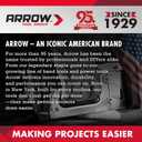 Arrow Electric Staple Gun Kit, Corded Stapler with 3750 Pieces T50 1/4", 3/8", 1/2" Staples, for Upholstery Professional and DIY Projects, T50ACD