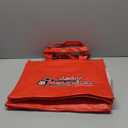 Red Tote Bags Set of 2, Bulk Pack Grocery Shopping Travel Business Activities advertisement Reusable Bag