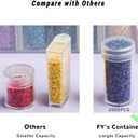 forever young Diamond Painting Storage Containers, 1 Pack 60 Grids Bead Organizer and Diamond Painting Labels, Bead Organizers and Storage for Diamond Art Accessories, Diamond Bead Storage