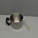 Phinicco Candle Making Pouring Pot, 44oz 1.3L Wax Melting Pot and Spoon 304 Stainless Steel Candle Making Pitcher Heat-Resistant Handle Dripless Pouring Spout Design