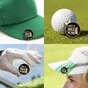 GEYGIE I Got A Cold on Every Hole Black Gold Golf Ball Marker with Magnetic Hat Clip, Golf Accessories for Men Women, Golf Gifts for Men Women Golfer, Birthday Retirement Gifts for Dad Papa Golf Fan