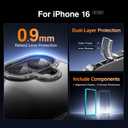 SMARTDEVIL for iPhone 16 Case with 2 Screen Protectors, [Compatible with Magsafe][Anti-Yellowing][Military-Grade Protection] Shockproof Slim Magnetic Phone Case with Black Border Design