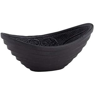 47th & Main Durable Black Cast Iron Bowl, 6.5" x 3.15", Oval