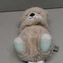 FISHER-PRICE BABY Toy Soothe 'n Snuggle Otter Portable Plush Sound Machine with Music Lights & Breathing Motion for Newborns 0+ Months