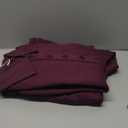 PRETTYGARDEN Women Fall 2 Piece Outfits Sweatsuits Quarter Button Long Sleeve Sweatshirt Wide Leg Pants Tracksuit Lounge Sets (Medium, Dark Wine Red)