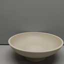 Modern Resin Pedestal Bowl  Large Fruit Bowl for Kitchen Counter, Catch All Bowl for Entryway Table, Stylish Key Bowl & Dining Centerpiece, Beige