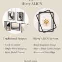 iHery ALIGN Magnetic Hanging Picture Frame Gallery Wall System Set of 5