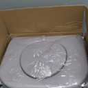 Adjustable Medical Bedside Commode Chair with Padded Backrest, Height Adjustable, Drop Arm Support (Improved toilet chair)