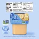 Gerber 2nd Food Baby Food Banana Puree, Natural & Non-GMO, 4 Ounce Tubs, 8 Ounce (Pack of 8)