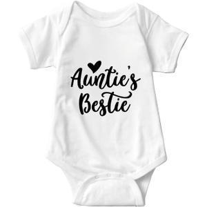listery Aunties Bestie Baby Clothes Aunties Bestie Bodysuit I Love My Auntie Baby Clothes Aunt Newborn