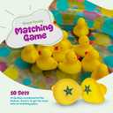 Gamie Duck Pond Matching Carnival Game for Kids, 36" x 6" Inflatable Pool & 20 Plastic Ducks with Numbers, Water Outdoor Game for Kids, Fun Memory Game for Backyard, Birthday Party Field Day Games