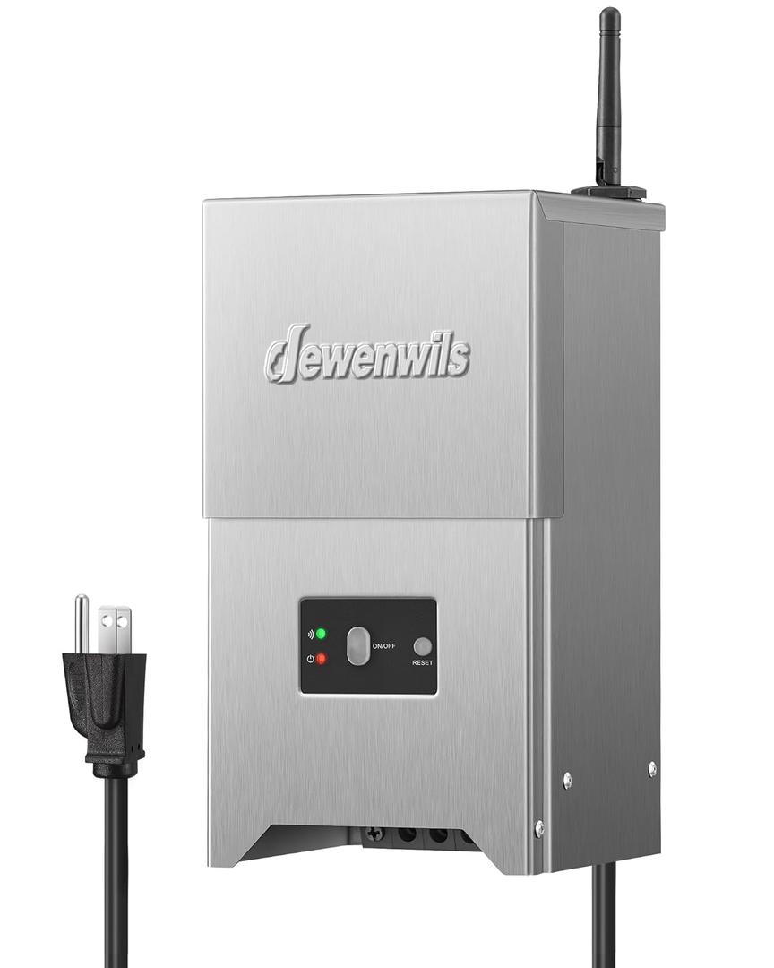 DEWENWILS 300W Smart Low Voltage Landscape Transformer, 2.4GHz WiFi Landscape Lighting Transformer, 120V AC to 12/15V AC, Compatible with Alexa & Google Home, for Outdoor Landscape Lights, FCC Listed