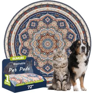 Washable Pee Pads for Dogs,1 Pack Super Absorbent Reusable Puppy Training Pads 72inch, Leak-Proof & Non-Slip,for Potty Training,Whelping,Crate & Playpen