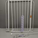 34" Extra Tall Baby Gate for Stairs, Auto Close Stroller Friendly Dog Gate Indoor for Doorways, Pressure Mounted 29"-40" Wide Baby Gate, Easy Walk Through Gate for Children & Pets, White