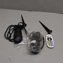 SUNVIE Christmas Spot Lights Outdoor 12W RGB LED Color Changing Landscape Lights with Remote Control 120V Landscape Lighting Waterproof Outdoor Spotlight for Yard Garden Patio Lawn Decorative, Pack of 2 